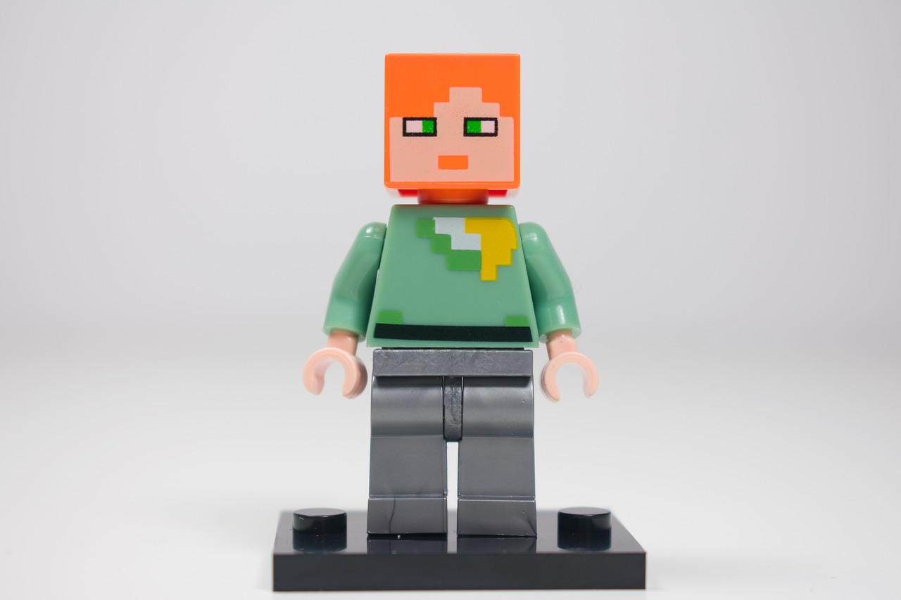Malý minecraft panáček. 