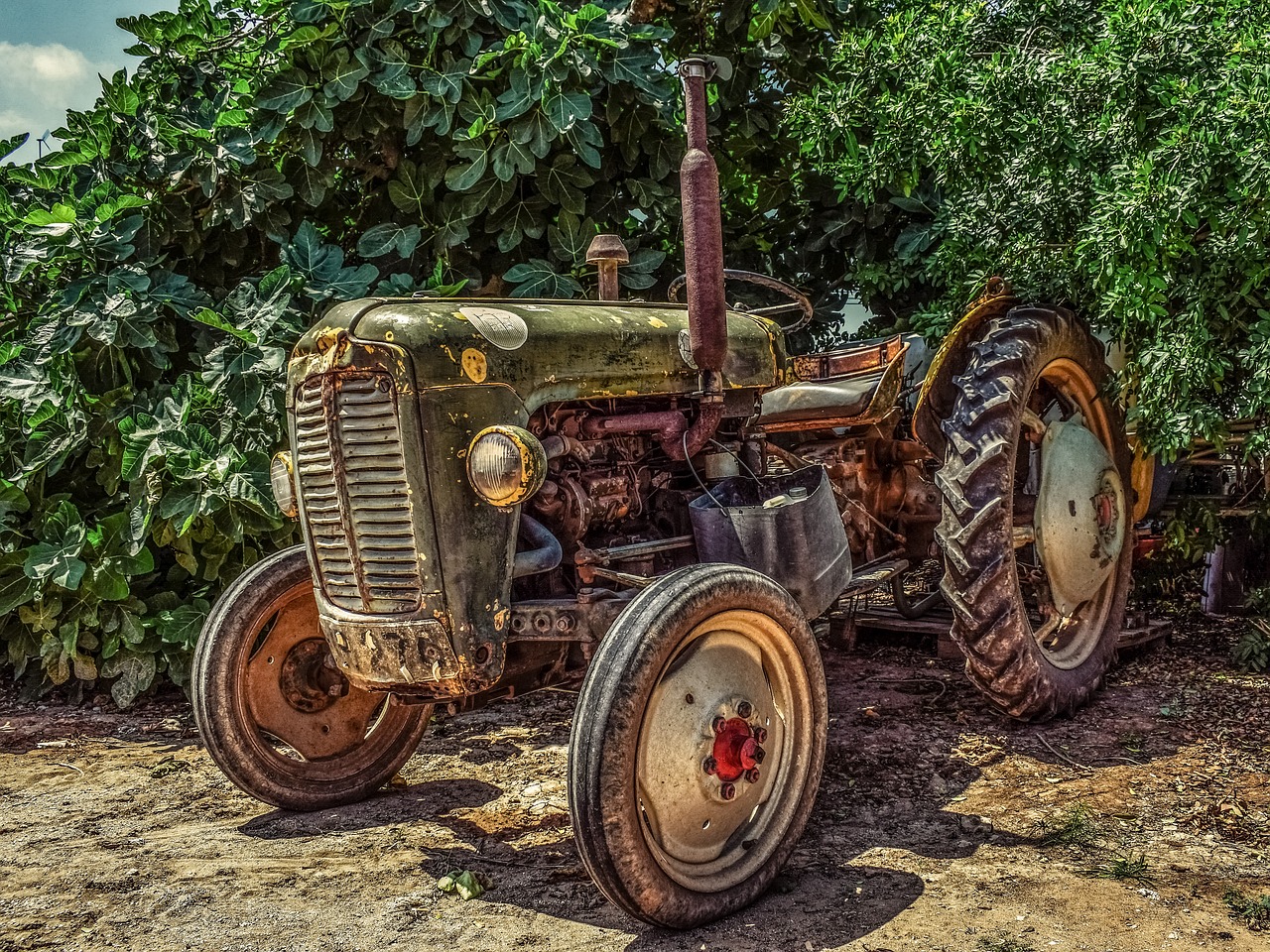 starý traktor